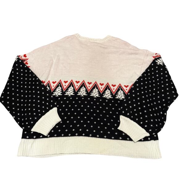 Coca Cola Polar Bear Holiday Sweater Women 3X Black Red White Christmas Knit - Picture 2 of 7